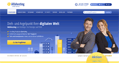 Desktop Screenshot of alfahosting.de