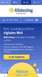 Mobile Screenshot of alfahosting.de