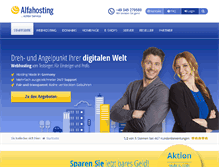 Tablet Screenshot of alfahosting.de